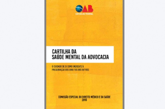 imagem OAB Nacional lança a Cartilha de Saúde Mental da Advocacia