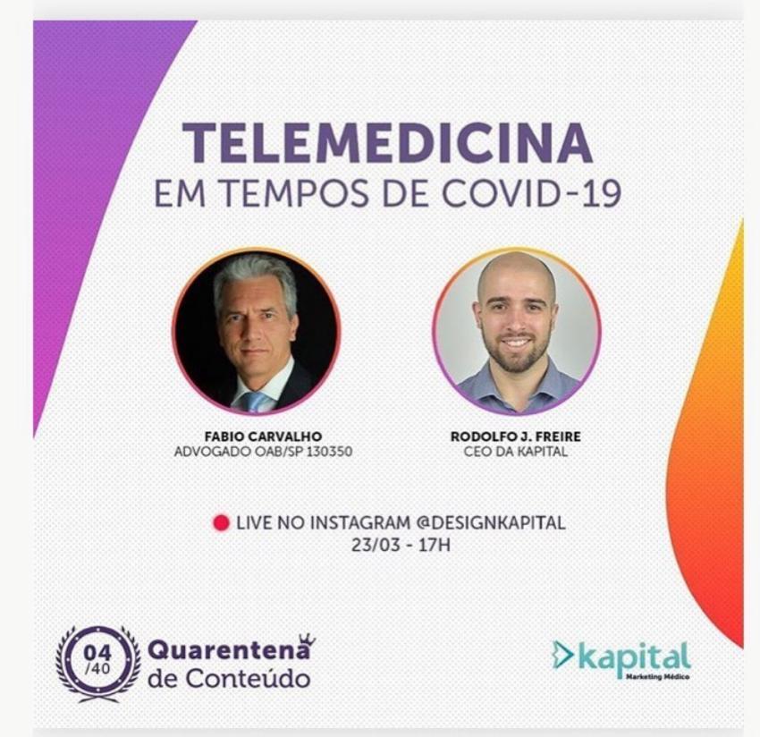 TELEMEDICINA EM TEMPOS DE COVID-19 - LIVE INSTAGRAM 2020-03-23